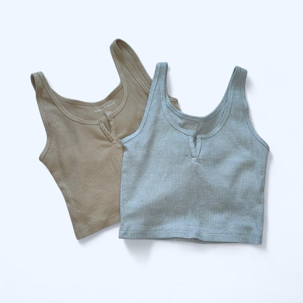 american eagle ribbed tank tops